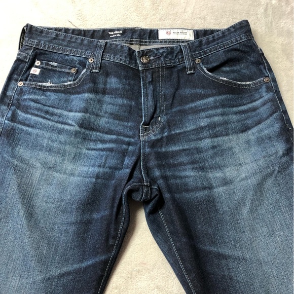 AG Adriano Goldschmied The Tellis Modern Slim Dark Wash Denim Jeans - Picture 5 of 14